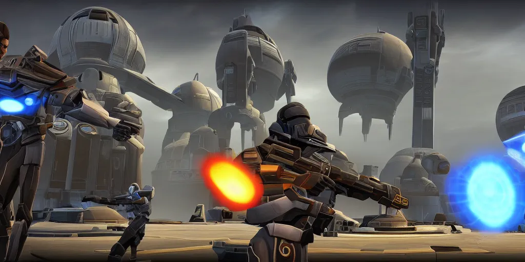 Image similar to screenshot, obama in swtor