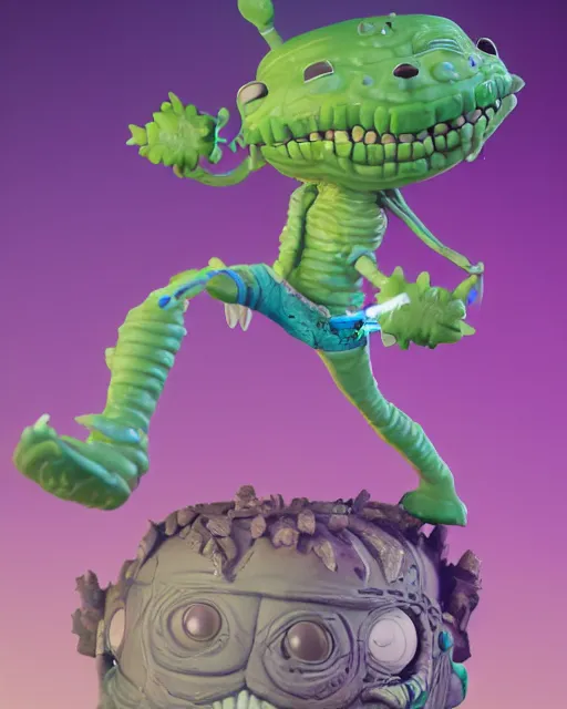 Prompt: Highly detailed Funko pop of pickle rick, unreal engine, fantasy art by Greg Rutkowski, Loish, Rhads, Makoto Shinkai and Lois van baarle, ilya kuvshinov, rossdraws global illumination, radiant light, detailed and intricate environment