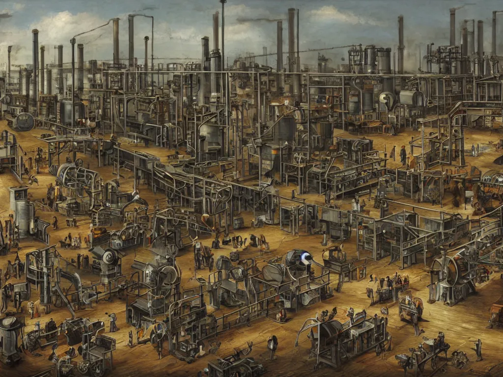 Image similar to industrial revolution outside factory