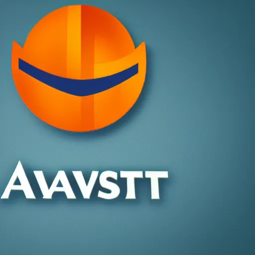 Image similar to Avast Antivirus logo, high-quality render, digital design