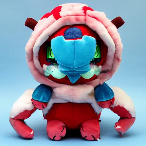 Prompt: cute fumo plush of the party tank who can take 9999HP of damage