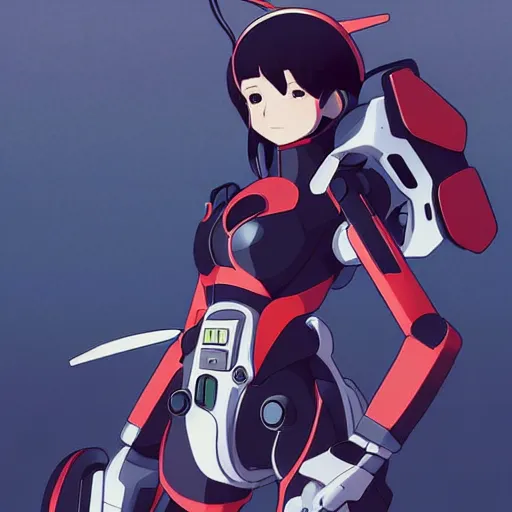 Image similar to Mouse mecha pilot by Kuvshinov Ilya, very very very very very very cute, Anime Key Visual, dramatic wide angle, by Studio Trigger, daily deviation, trending on artstation, faved watched read, sharp focus, makoto shinkai traditional illustration collection aaaa updated watched premiere edition commission ✨ whilst watching fabulous artwork \ exactly your latest completed artwork discusses upon featured announces recommend achievement