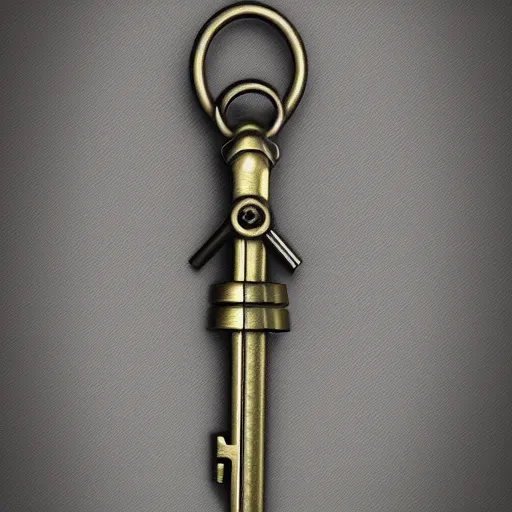 Image similar to metal key for the doors, rpg game inventory item, stylized, perspective view, ArtStation concept