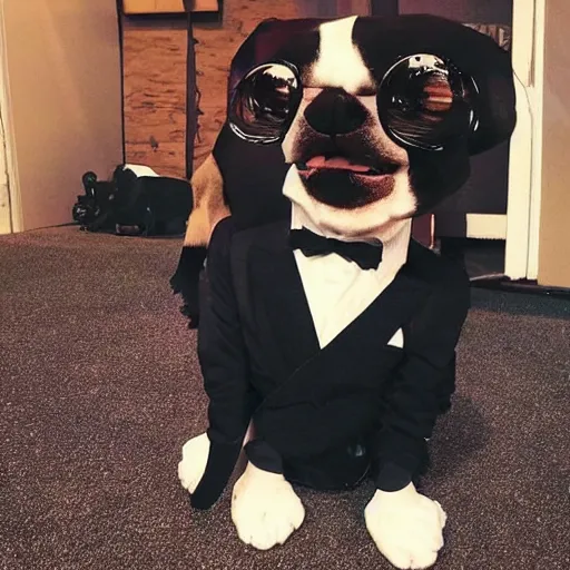 Image similar to steve harvey as a dog