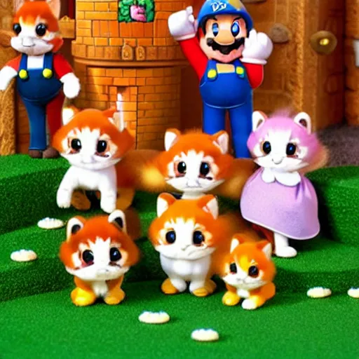 Image similar to super mario calico critters