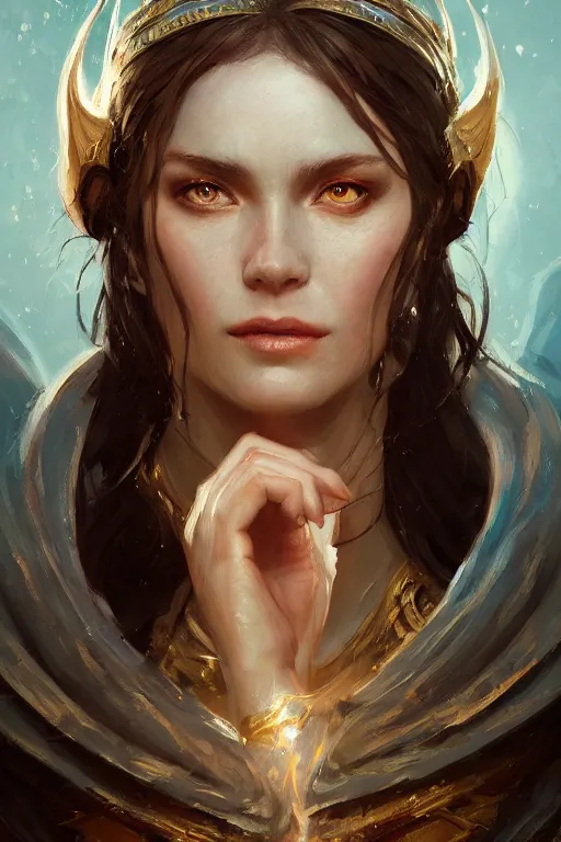 a masterpiece portrait of an alluring female d & d | Stable Diffusion ...