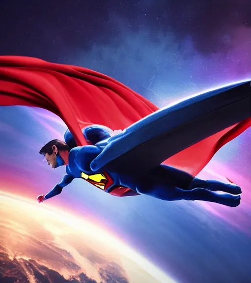 Superman restituisce lo Space Shuttle