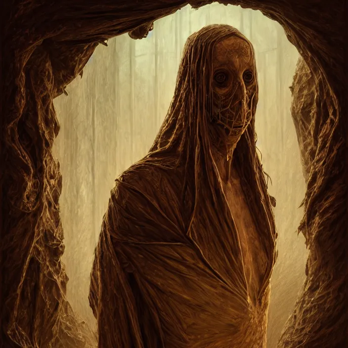 Image similar to portrait of SCP-055, subject in the center of the frame, wide angle shot, diffuse lighting, fantasy, intricate, elegant, highly detailed, lifelike, photorealistic, digital painting, artstation, illustration, concept art, smooth, sharp focus, art by John Collier and Albert Aublet and Krenz Cushart and Artem Demura and Alphonse Mucha