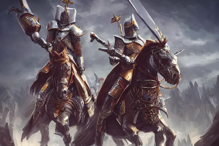 Image similar to royal knights in a shield formation protecting the queen, concept art, digital painting, trending on artstation, deviantart, highly detailed, perfect composition, dramatic lighting, sharp focus, 8 k uhd