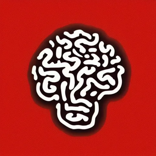 Prompt: a realistic brain art labs logo.