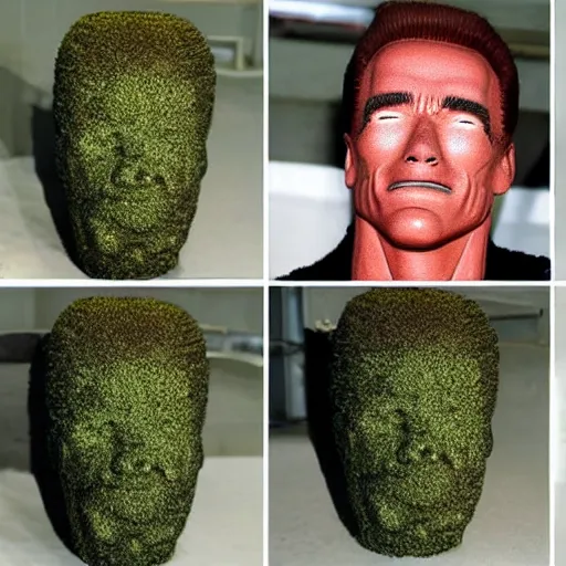 Image similar to chia head of arnold schwarzenegger