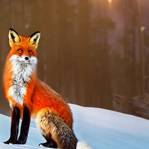 Prompt: a fox in elden ring