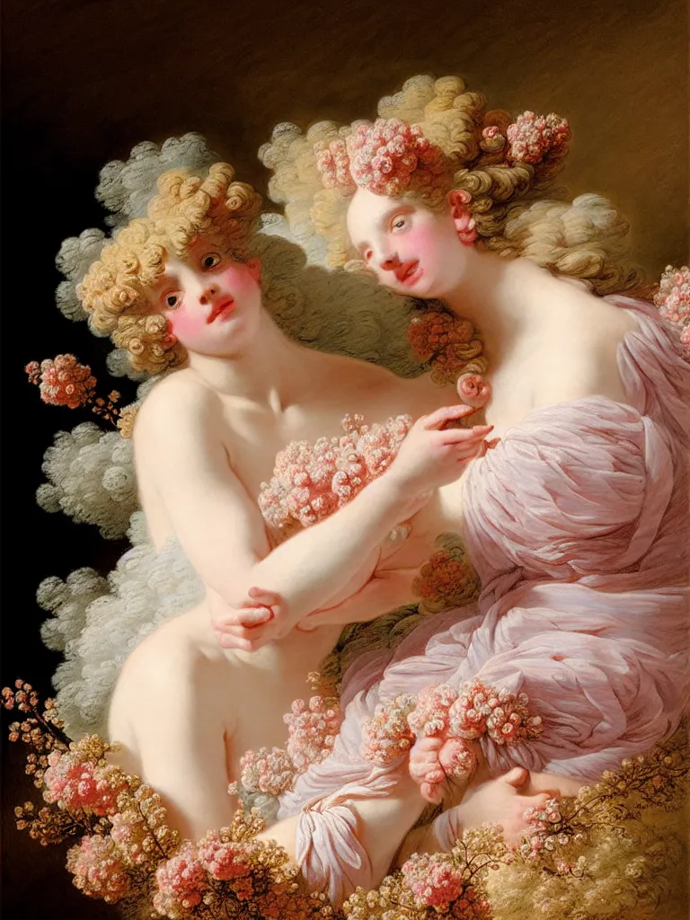 Image similar to fragrance advertising campaign by jean honore fragonard, highly detailed, intricate