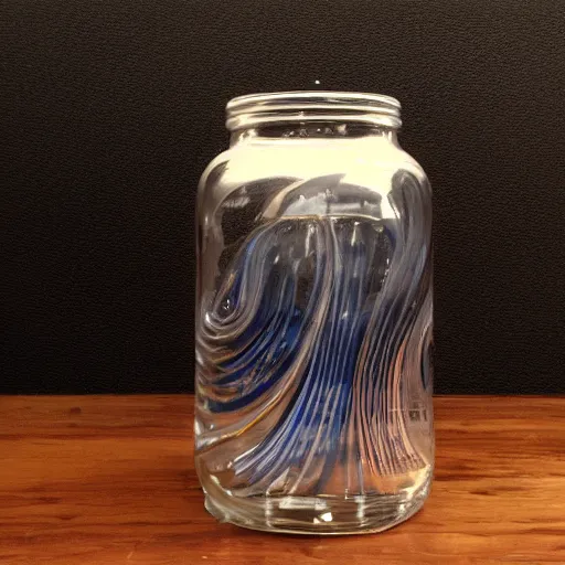 Image similar to air swirl in a jar