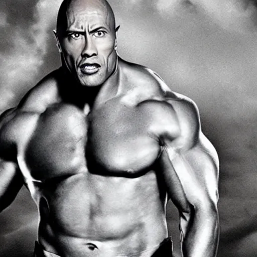 Image similar to the rock with a double chin