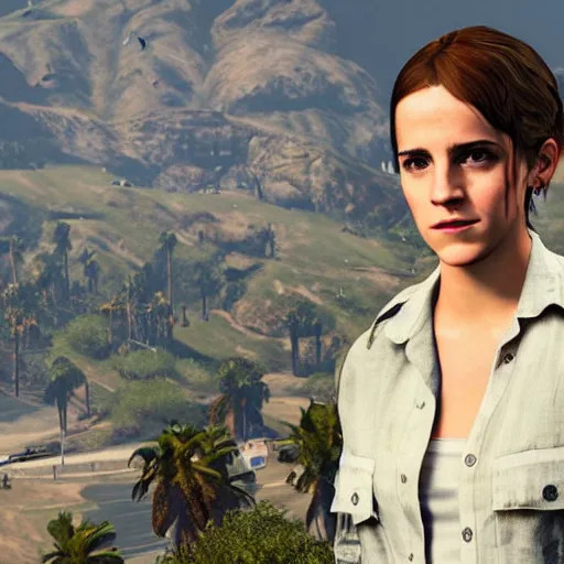 Image similar to Emma Watson in GTA 5