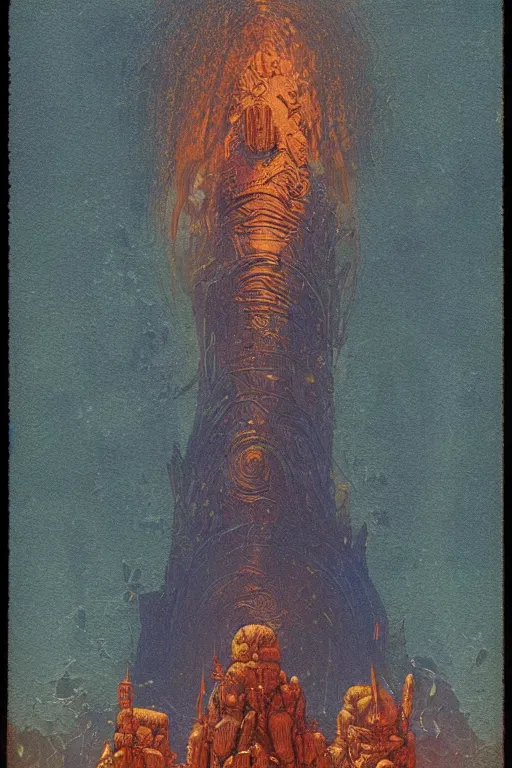 Prompt: kingdom ogre,art by Jean Giraud Moebius and Den Beauvais,trending on artstation, identical lighting tilt-shift,tintype photo,impressionism ,hdr,doge ,polaroid ,