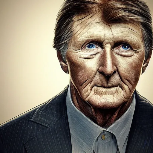 Image similar to portrait of Steve Spurrier in the style of Benjamin Bader, sharp, highly detailed, realistic face, digital art, epic, fantasy, artstation