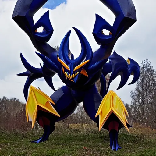 Prompt: giratina in real life