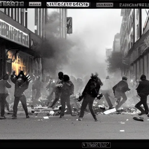 Image similar to January 6 riot in the style of Zack Schneider film