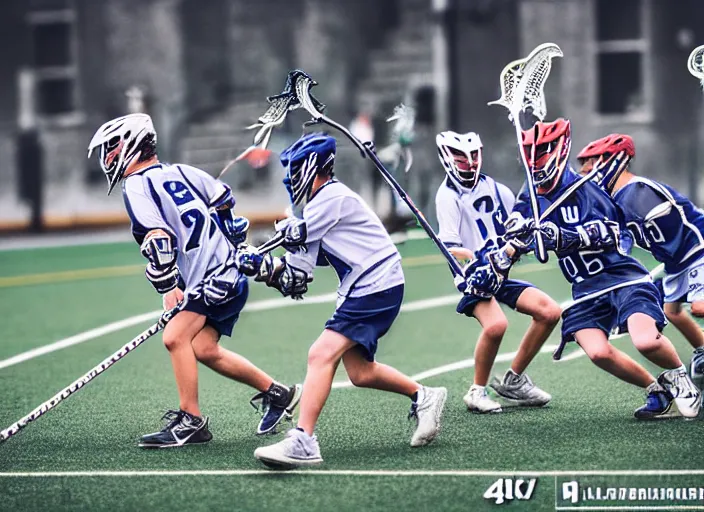 Image similar to photo of the lacrosse team, playing intergalactic championship versus chitauri. Highly detailed 8k. Intricate. Sony a7r iv 55mm. Award winning.