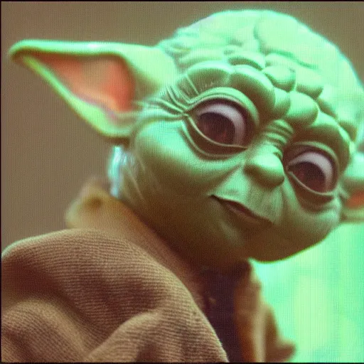 Prompt: Yoda on a bad drug trip