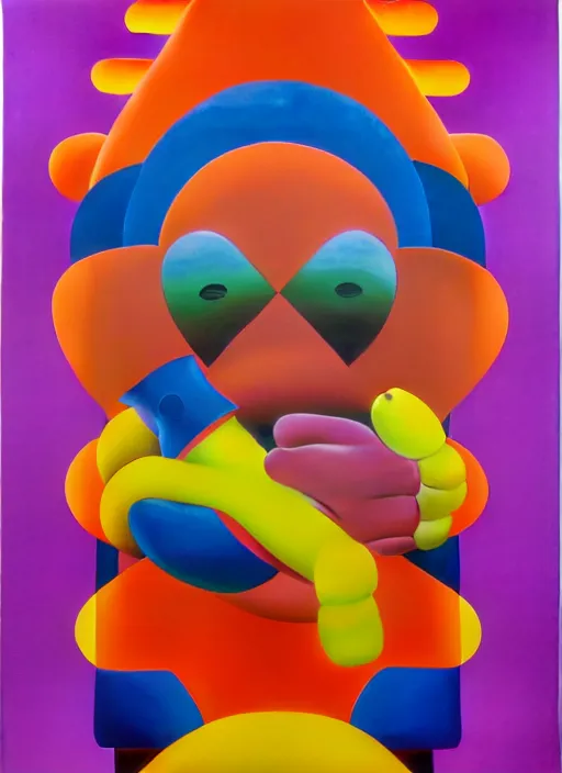 Image similar to cola bottle by shusei nagaoka, kaws, david rudnick, airbrush on canvas, pastell colours, cell shaded, 8 k