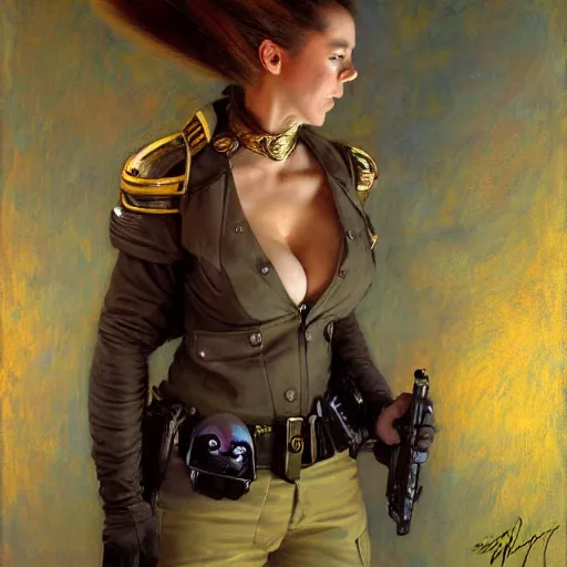 Image similar to portrait of a female furry bunny in a police uniform. shadowrun furaffiniy cyberpunk fantasy highly detailed painting by gaston bussiere craig mullins jc leyendecker gustav klimt artgerm greg rutkowski john berkey, bergey, craig mullins, ruan jia, raymond swanland, jeremy mann, tom lovell, alex malveda