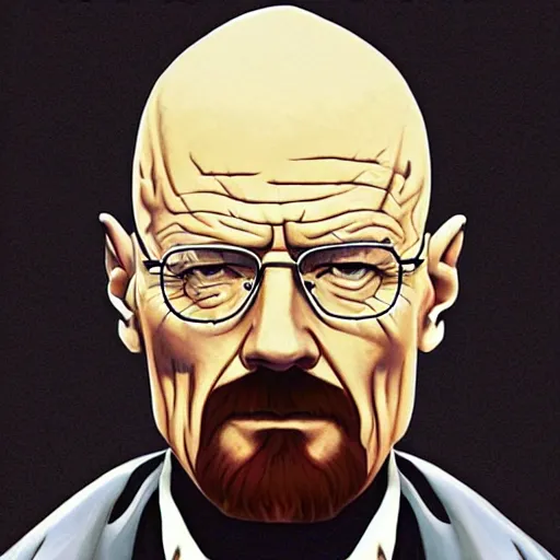 Prompt: walter white as a sith lord