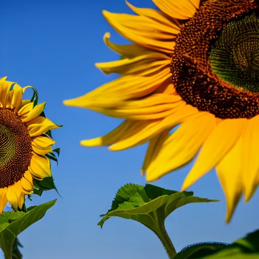Prompt: a sunflower wearing sunglasses in a sunflower field on a bright sunny day, close up, dslr photo
