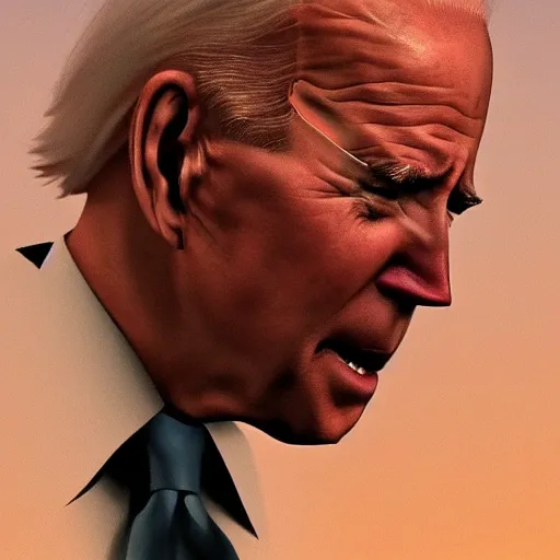 Prompt: joe biden crying, sad, depressed, dramatic lighting, cinematic, establishing shot, extremly high detail, photorealistic, cinematic lighting, artstation, style by James Gurney