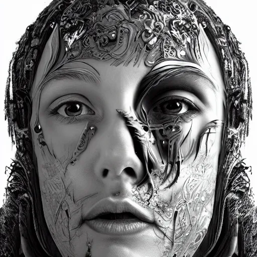 Image similar to fantasy art hyper realistic ai created interesting bizarre subconscious fantastic art award winning best ultra detailed magnificent