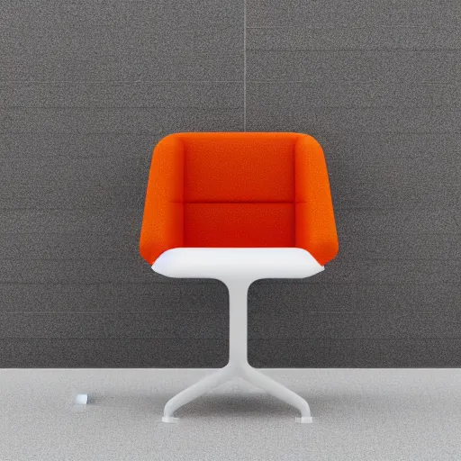 Image similar to a professional photograph of a new chair inspired in a carrot, white background, product design, minimalism, 4 k, bauhaus