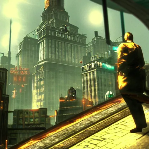 Image similar to the city of rapture bioshock