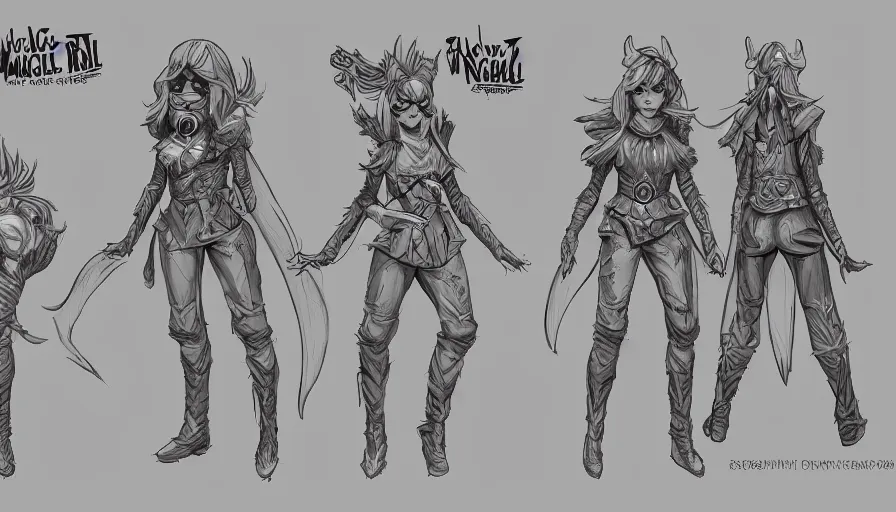 Image similar to a magical character, comic book design, cosplay, RPG, character design, character reference, character sheet, artstation