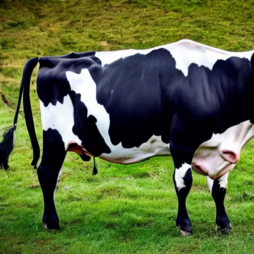 Prompt: a cow with armor - n 7 -