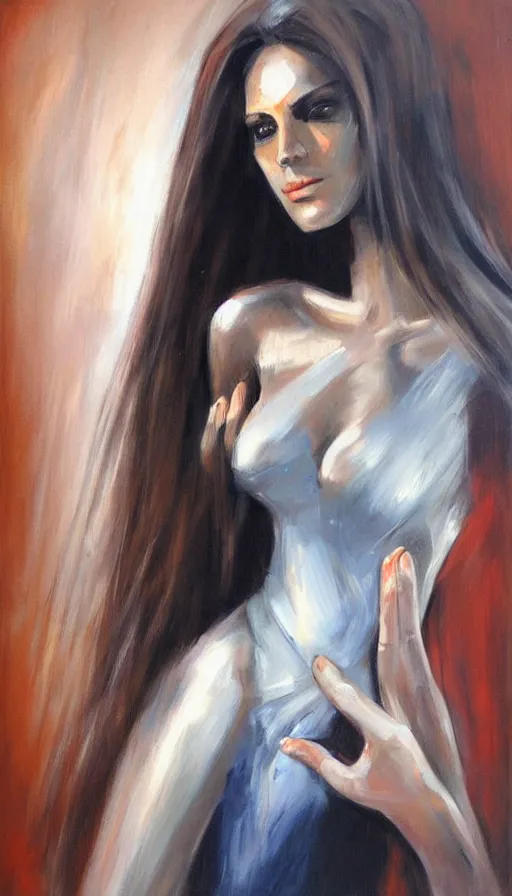 Image similar to techno artwork, by emilia wilk