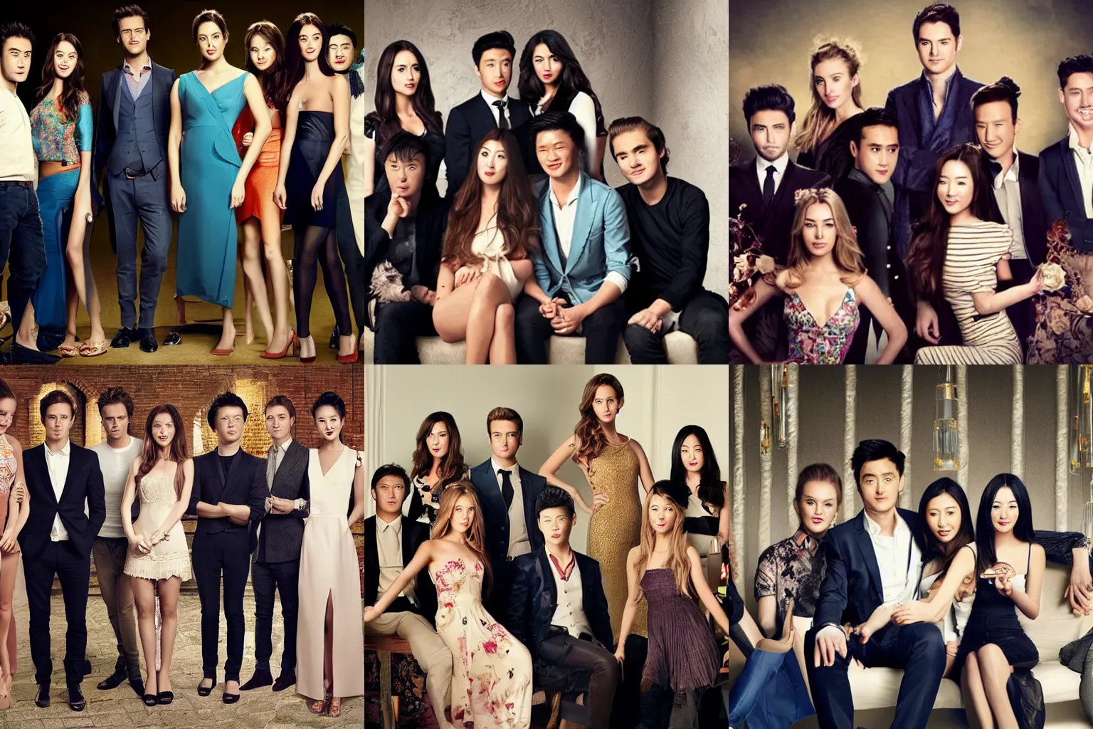 Prompt: Made in Chelsea with an Chinese cast, detailed picture