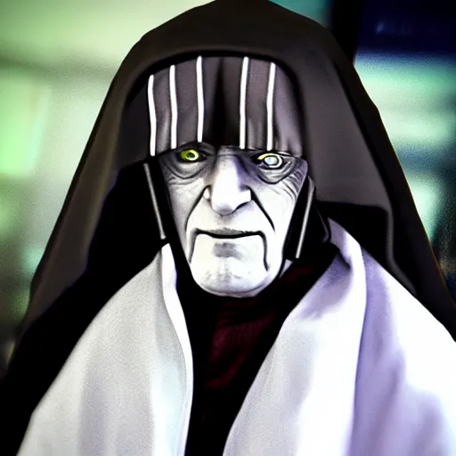 Prompt: “ palpatine as a stereotypical gamer neckbeard ”