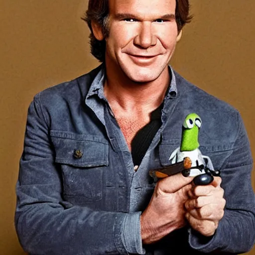 Image similar to han solo hosting the muppet show