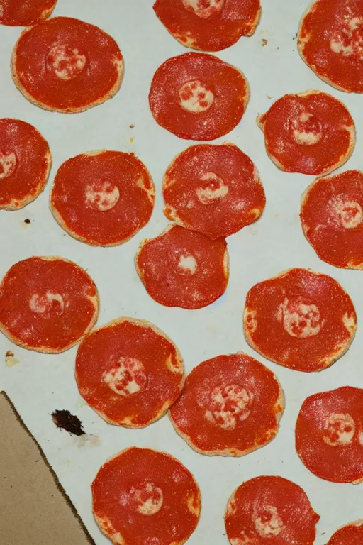Prompt: Pepperoni pizza pattern