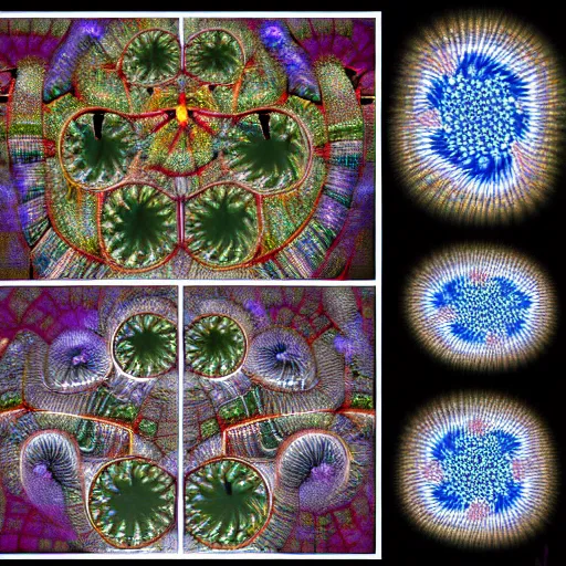 Image similar to detailed fractal image of gemstones