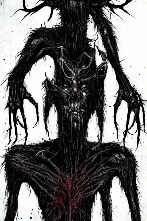 Image similar to mad wendigo artwork by ben templesmith