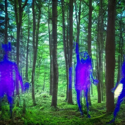 Prompt: a photo of an LSD trip in the forest