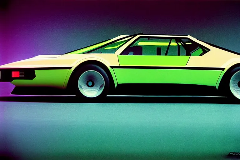 stylized poster of a single 1 9 8 1 bmw m 1 concept,, Stable Diffusion