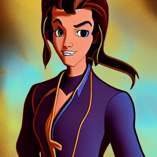 Image similar to Captain Amelia from Treasure Planet