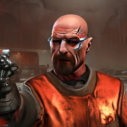 Image similar to Walter White in Doom eternal