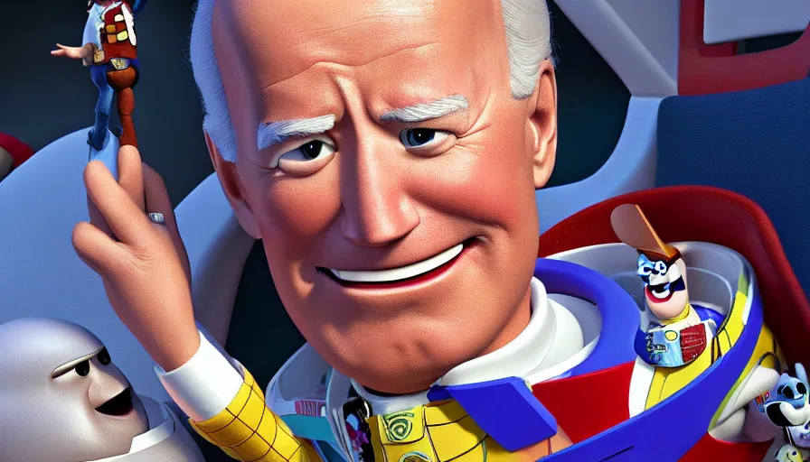 Image similar to Joe Biden in Toy Story, hyperdetailed, artstation, cgsociety, 8k