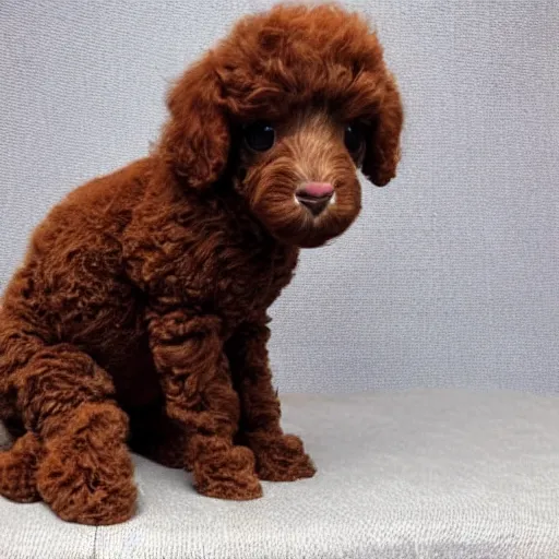 Image similar to a miniature poodle llama