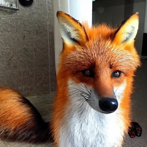 Image similar to 🦊🚿